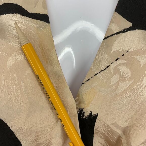 Vintage 1980's Saint Romei Sz 8 100% Silk 2 Pc Set Dress Jacket Abstract Korea - Picture 7 of 11